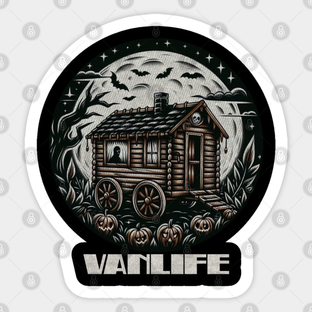 Spooky Vanlife Sticker by Tofuvanman